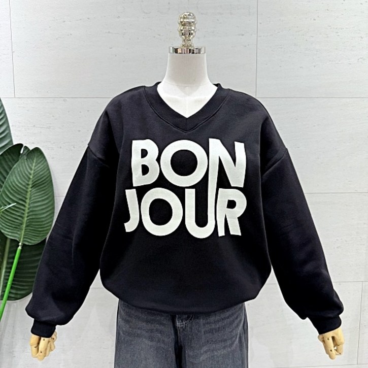 에잇컨셉 티셔츠 봉쥬르 브이 맨투맨 (C25K4FTS023BC1)