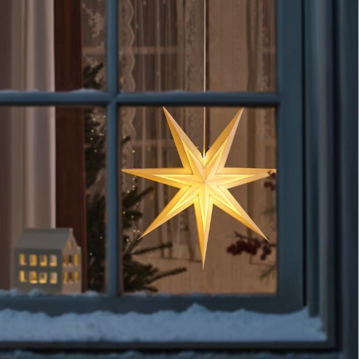 이케아 별안에 별 크리스마스 5미터 전원선 호환 전구 포함 교회 성당 장식