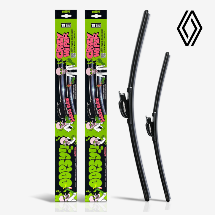 르노삼성 웁시 발수코팅 실리콘 와이퍼 간편날교체 운전석 조수석 세트, SM6 16년현재