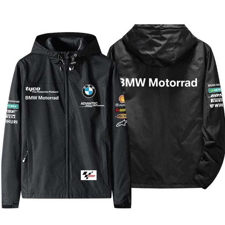 BMW 오토바이 후드 점퍼 바이크 자켓 져지 방수 레이싱복
