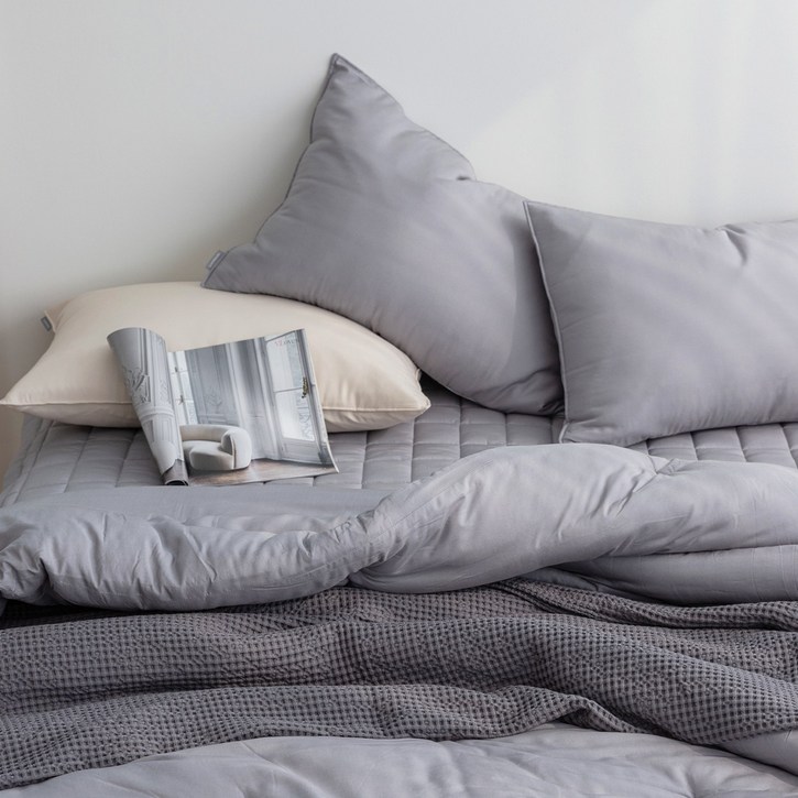 [국내유일 렌징인증]무소음 무자극 렌징 순수 모달 100% 먼지없는 차렵 이불 세트