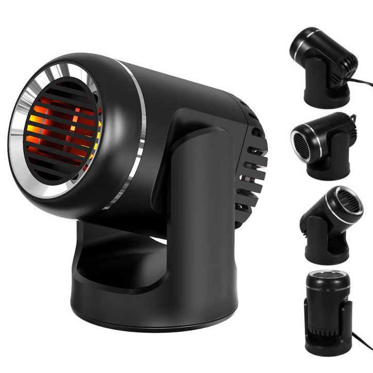 12V 24V 차량용 온풍기 히터 360도 회전 냉난방 겸용
