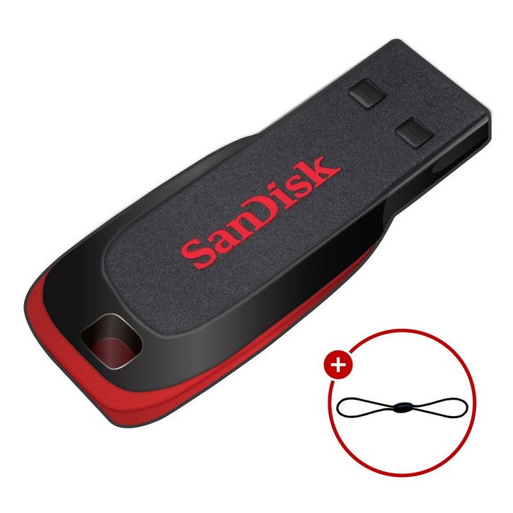 샌디스크 Cruzer Blade 크루저 블레이드 USB 2.0 SDCZ50 + USB 고리줄