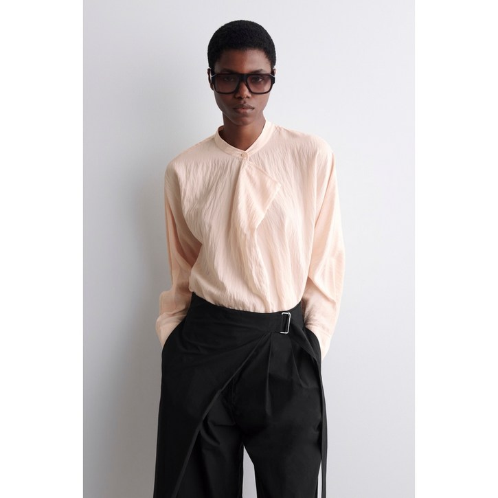 [독일 COS 세일] 드레이프 블라우스 애프리콧