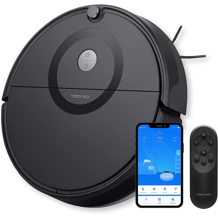 로보록 Roborock E5 블랙 로봇 청소기 물 닦아 대응 스마트폰 강력 흡인 200분