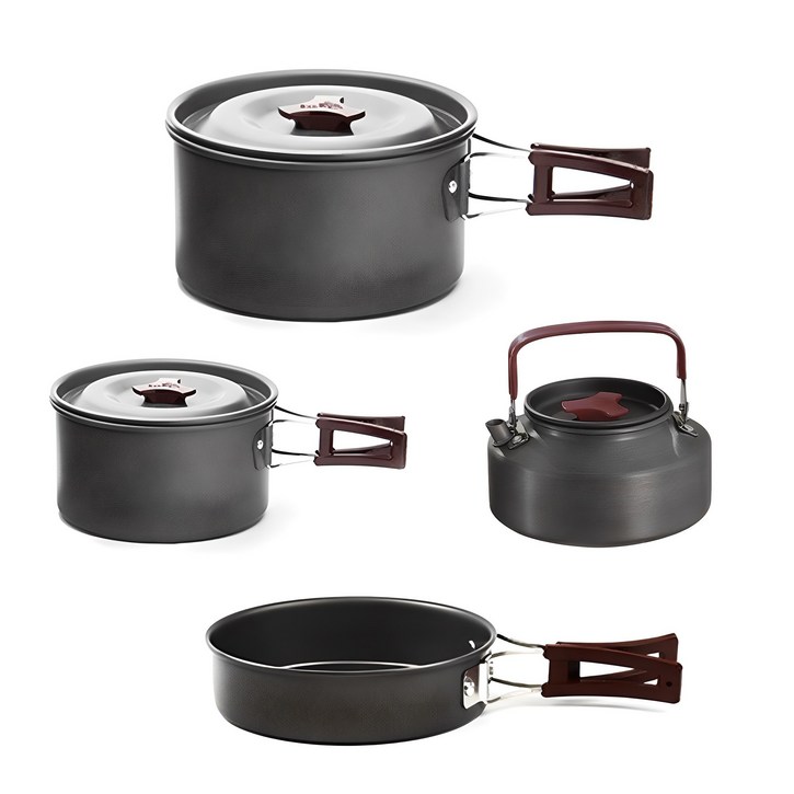 탄씨엔쯔 탄스트라이더 캠핑용 냄비 2개 + 주전자 프라이팬 코펠 세트