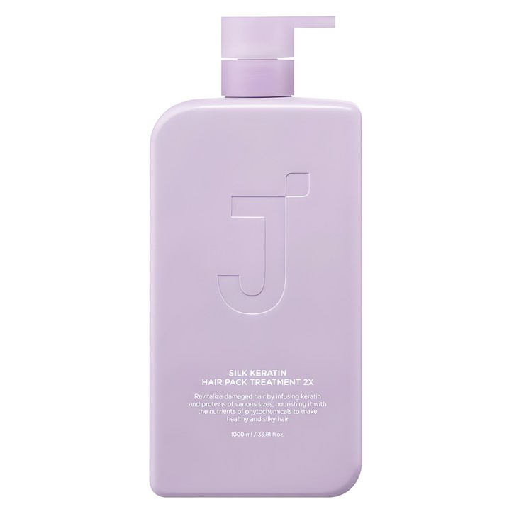 제이숲 실크 케라틴 헤어팩 트리트먼트 2X, 1L, 1개