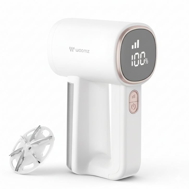 움즈 보풀제거기 세탁소용 충전식 전기식 6중날 보푸라기제거, WZLX700