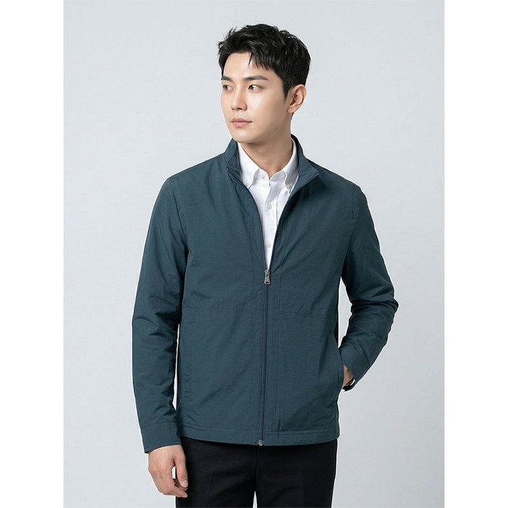 BY파크랜드 그린 면복합 점퍼A1JJ2310130A