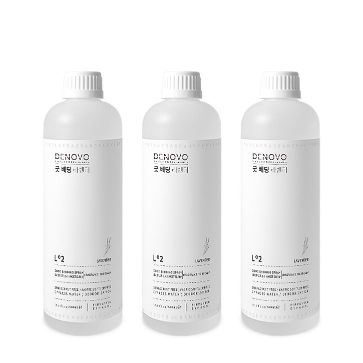 디노보 굿베딩 레몬라벤더 리필액 패브릭 섬유탈취제 필로우미스트 500ml, 3개, 500ml
