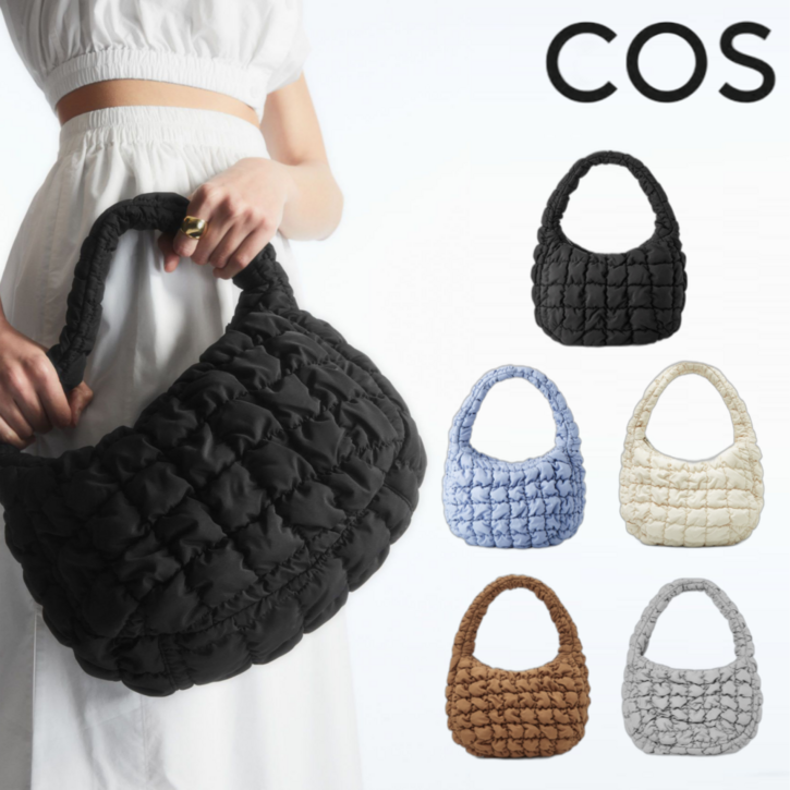 COS 코스 구름백 구름빵 미니백 QUILTED MINI BAG 숄더백 보부상 가방 + 파우치