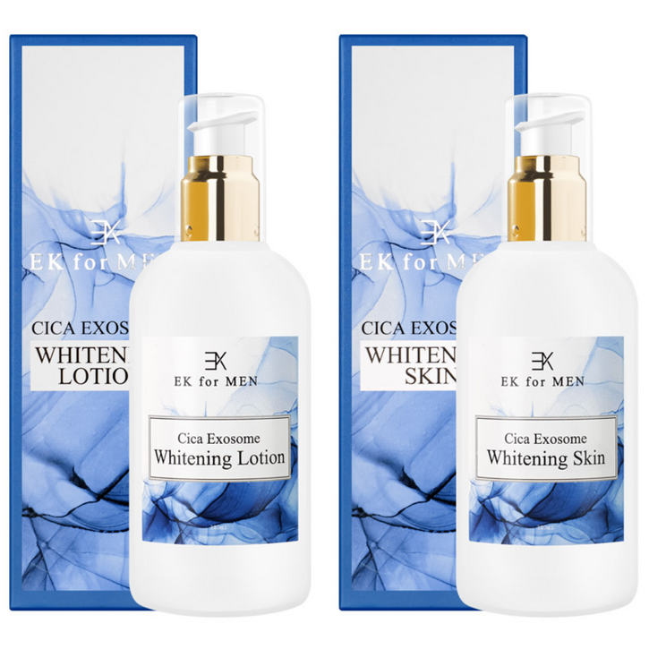 이케이포맨 시카엑소좀 화이트닝 2종세트 남성 스킨 로션 신제품 미백 기미 잡티 피부톤 개선 진정 보습 프리미엄 기능성 천연제품