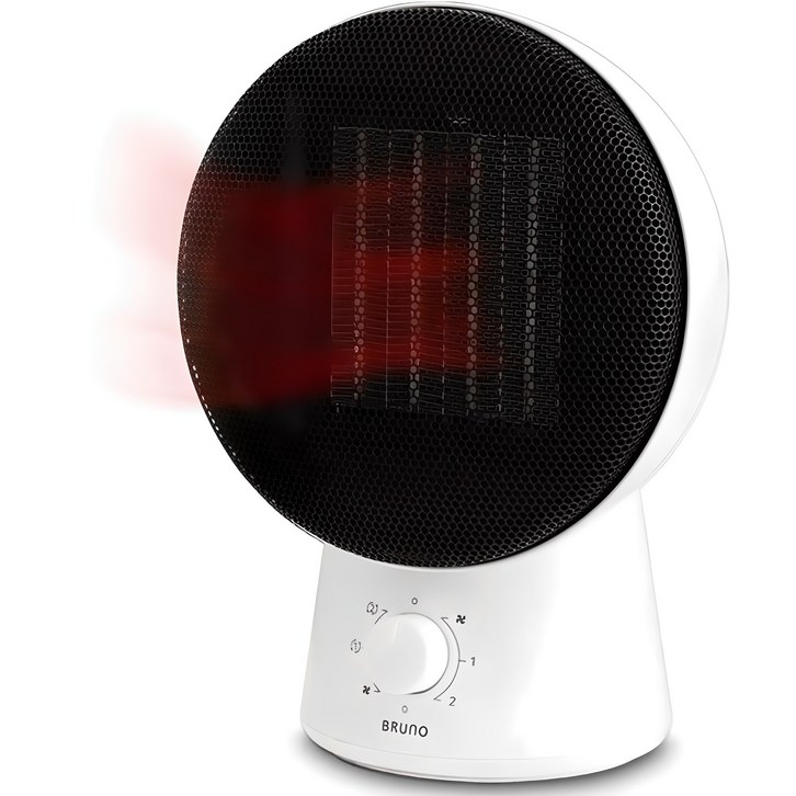 BRUNO 미니 PTC 히터, BPH2203, 화이트