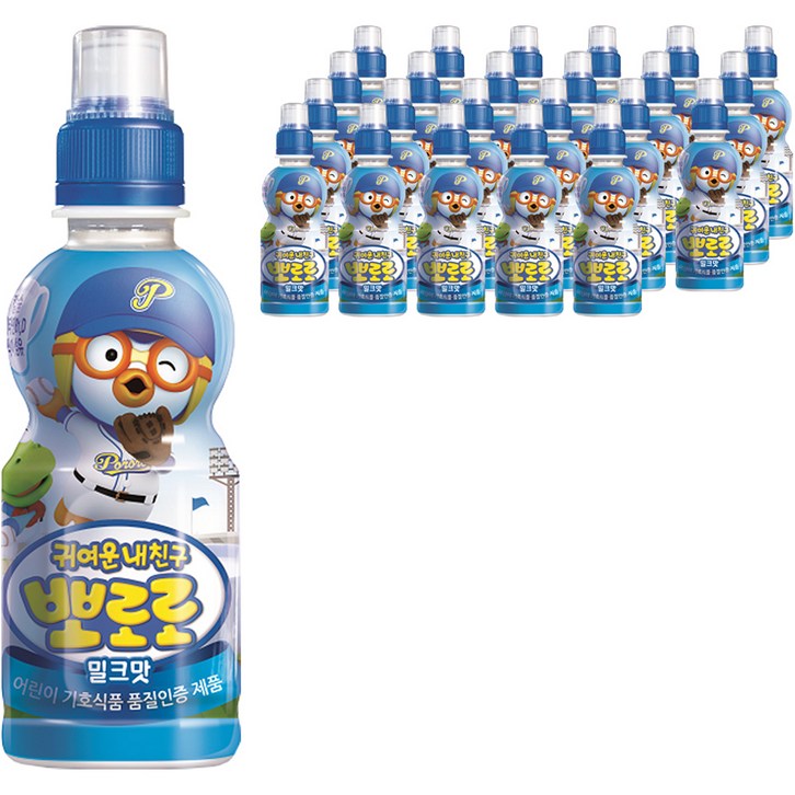 팔도 뽀로로 어린이음료 밀크맛