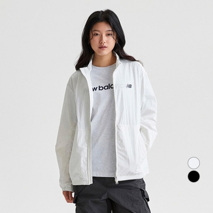 뉴발란스 여성용 W 경량 우븐 자켓 바람막이 NBNAFB0012