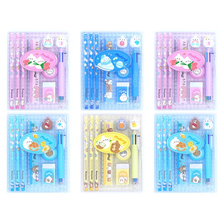 팝콘팬시 몰랑 케이스 문구세트