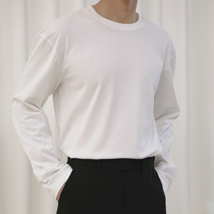 남성용 아스킨 프리미엄 긴팔 티셔츠 T2710