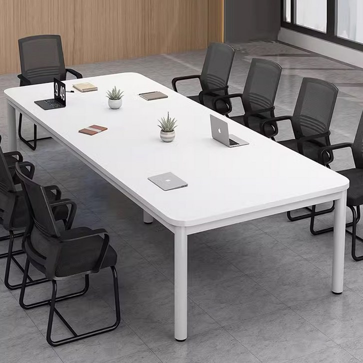 브로히 튼튼한 회의 테이블 사무용 책상 탁자 긴 상담 대형 세미나 연수용 거실 서재 교무실