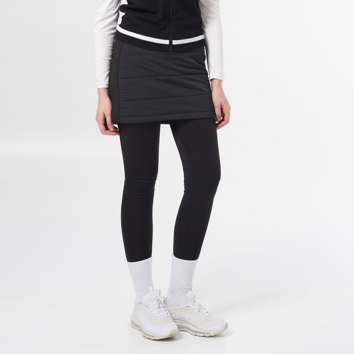 투엘라 여성 겨울 패딩 기모 치마 밴딩 레깅스 스커트