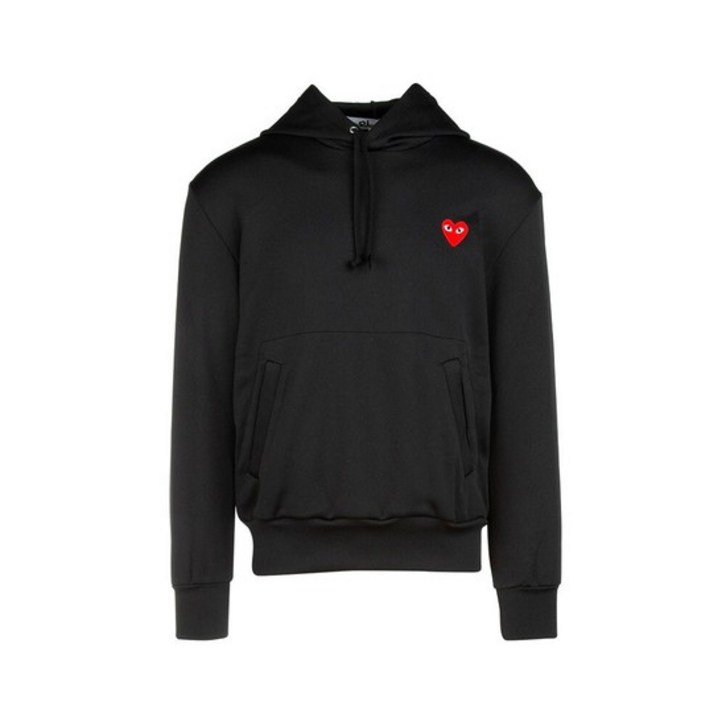 하트 와펜 후드 티셔츠 블랙 P1T174 1BLACK