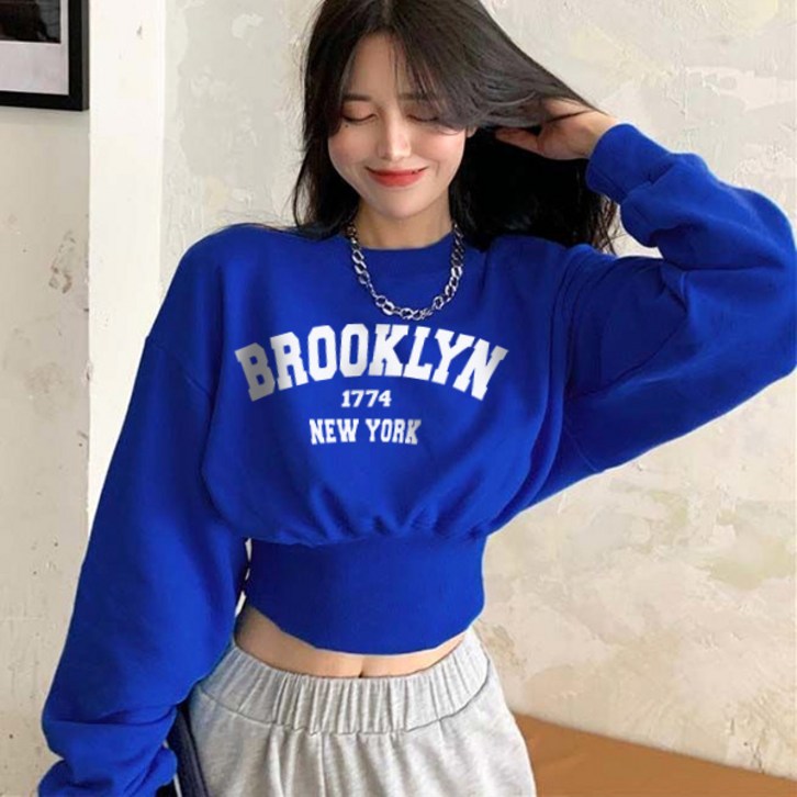 자체제작 브루클린 크롭 맨투맨 자체제작 브루클린 크롭 맨투맨