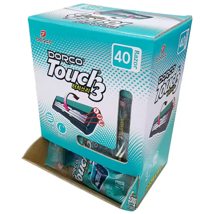 도루코 터치쓰리 3중날 일회용 면도기