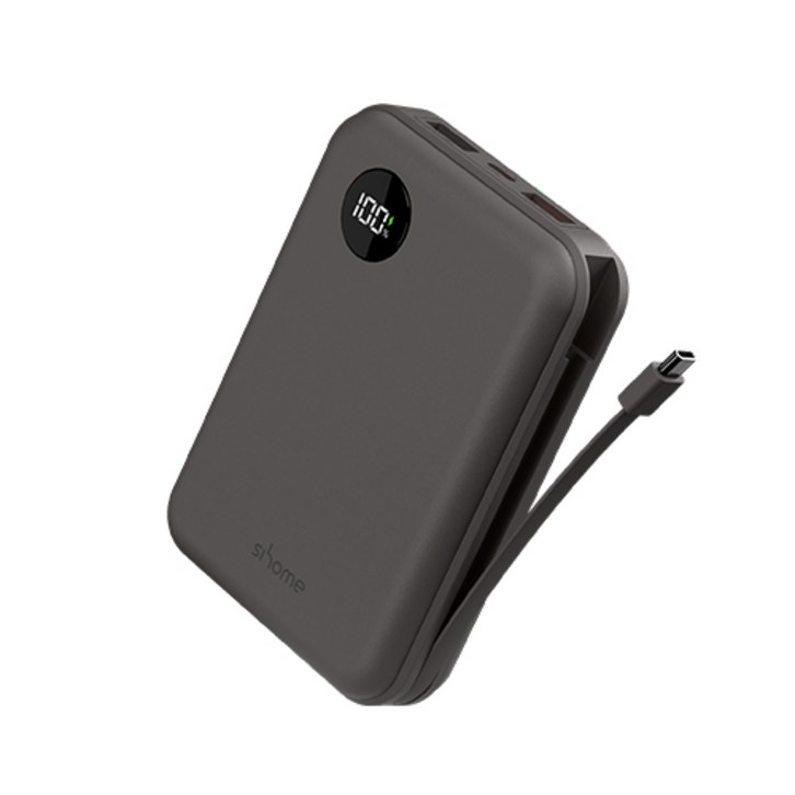 시홈 22.5W 고속충전 대용량 휴대용 보조배터리 20000mAh, 모카브라운, SHFB2Y