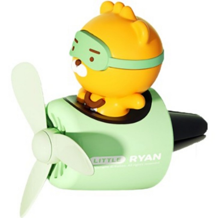 인기17종 차량용 송풍구 프로펠러 방향제 피규어 캐릭터리필2매, 9라이언 카카오, 1세트