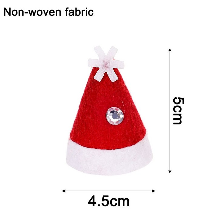 와인병 커버 롤리팝 크리스마스 DIY 개 모자 병 와인 장식 식기 엘프 용품 1 공예 산타 미니 30