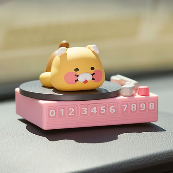 카카오프렌즈 차량용 피규어 주차번호판 디제이 춘식이 카카오프렌즈 차량용 피규어 주차번호판 디제이 춘식이