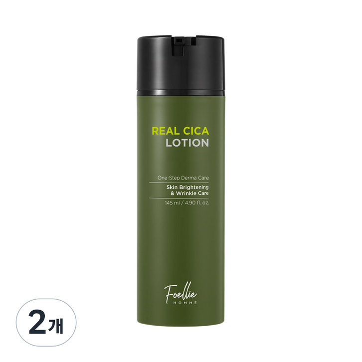 여드름기능성 포엘리에 옴므 병풀잎수 시카 트러블 진정 남자 로션, 145ml, 2개