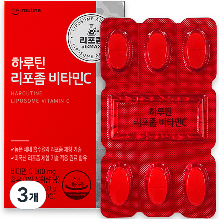 하루틴 리포좀 비타민C 1100mg x 30정, 3개