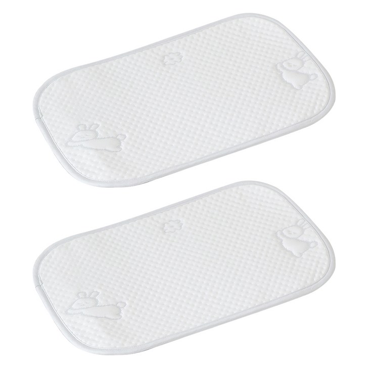 이몽 유아용 논슬립 듀라론 냉감 땀패드, 토끼, 2개