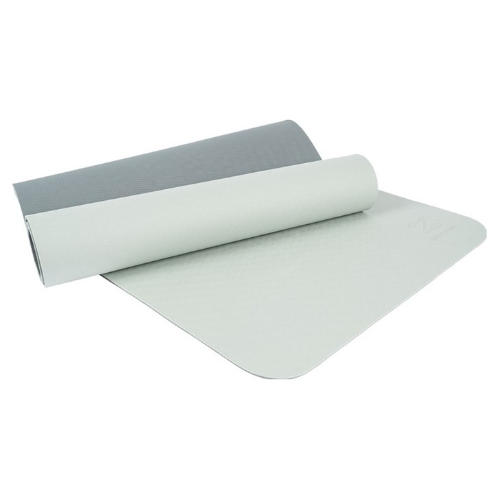 제로투헤라 미니멀 TPE 논슬립 트레이닝 양면 요가매트, 세이지  그레이, 1개