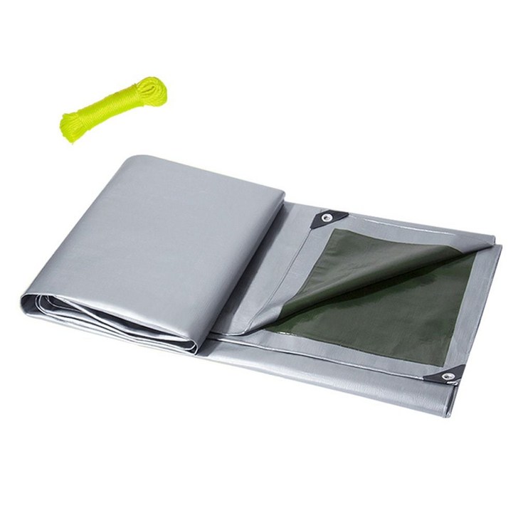 칼루스 타포린 양면코팅 방수포 실버 4x4m 스트링 포함 sty611Vs