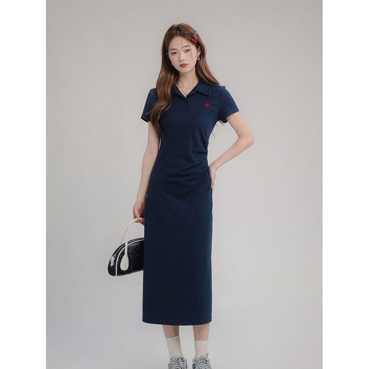 지고다그 여성 카라 슬림핏 원피스 캐주얼 데일리룩 ZXC40047