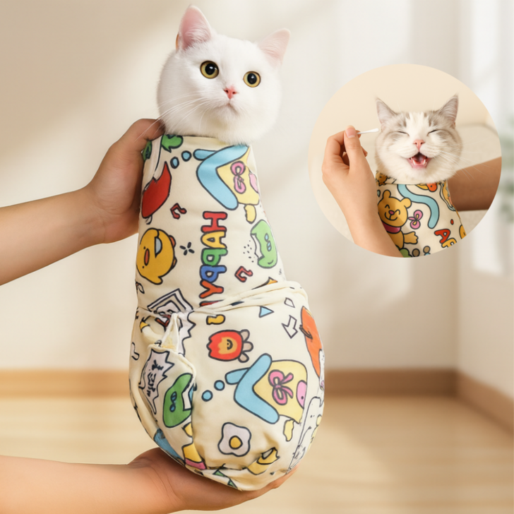 492팩토리 완벽케어 고양이 접착 요술담요