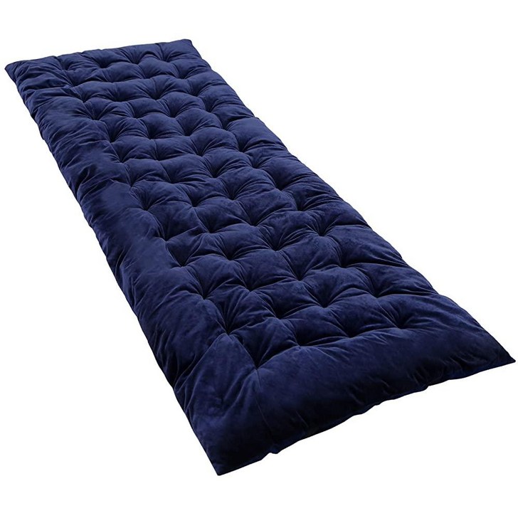 REDCAMP 캠핑용 침대 패드 부드럽고 면 수면 매트리스 190.5cm x 73.7cm(75 29인치) 네이비 블루
