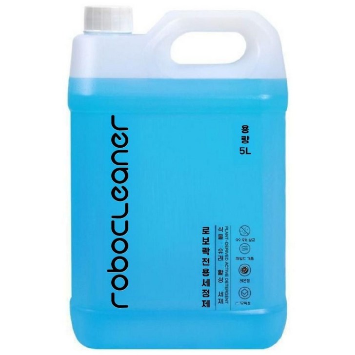 로보락 전용 세제 세척액 클리너 대용량 5L, 1개, 로보클리너