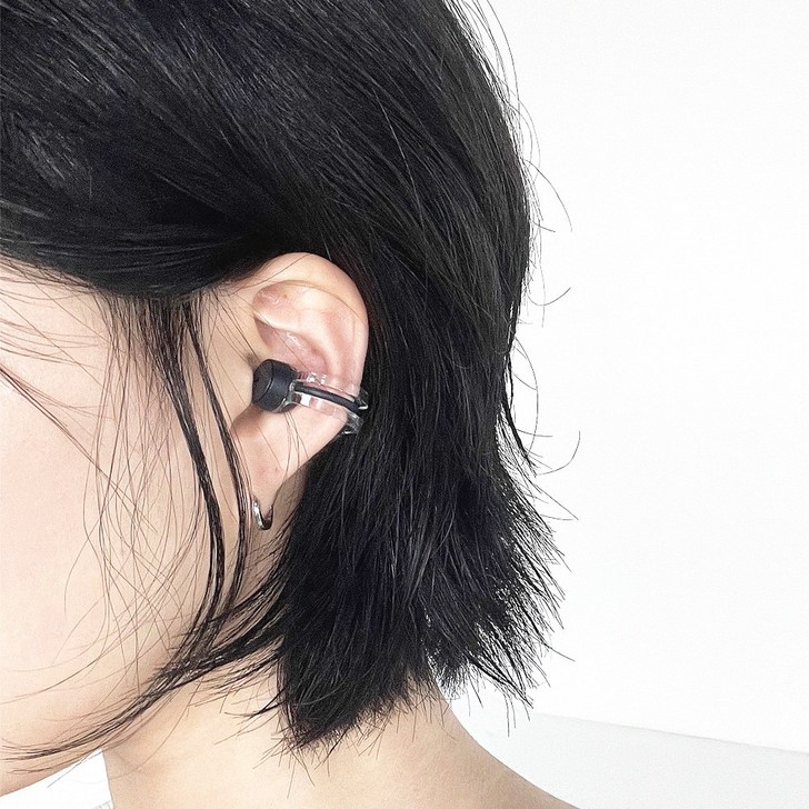 베이식스 귀찌 귀걸이형 블루투스 이어폰 오픈형 무선이어폰 BNE1