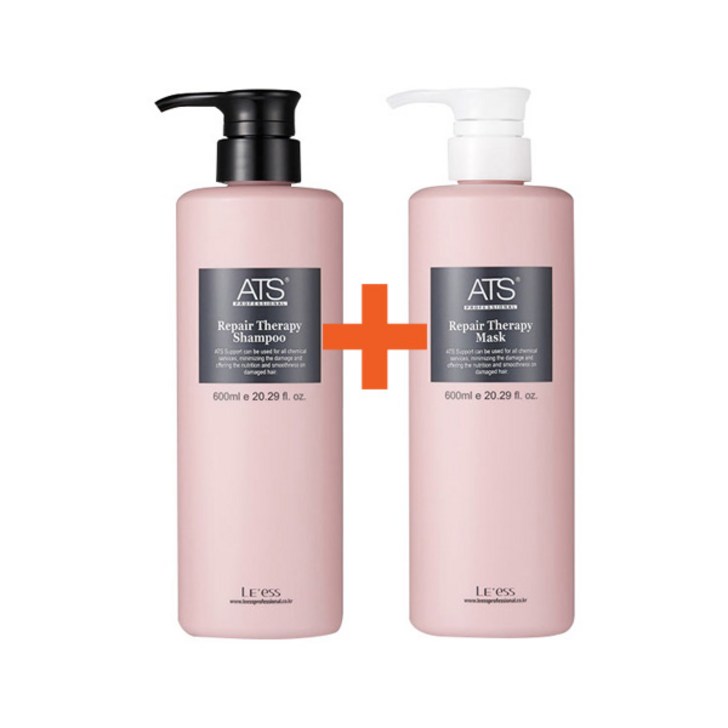 ATS 에이티에쓰 리페어 테라피 샴푸600ml 리페어 테라피 마스크600ml 2종 세트
