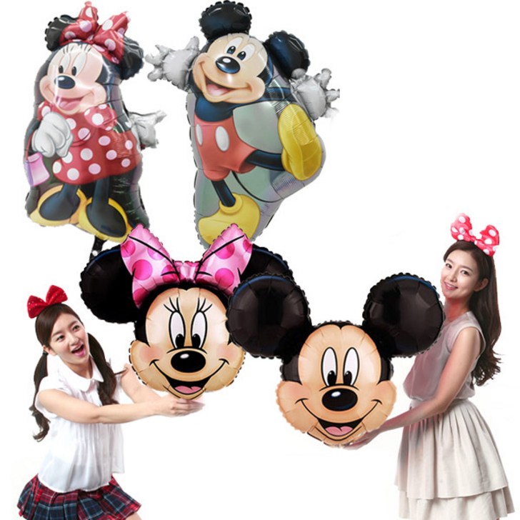 라지쉐잎 미키 미니 풀바디 은박호일풍선