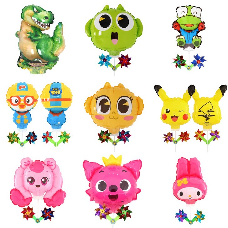 바람개비풍선 공룡 놀이동산 막대풍선