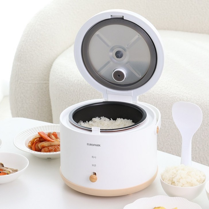 미니 전기밥솥 23인용  손잡이 분리형찜틀 물받이 캠핑용 밥솥 밥통
