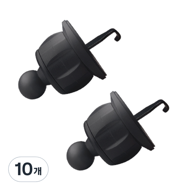 레드빈 고리 앤 나사 송풍구형 거치대, 블랙, 10개