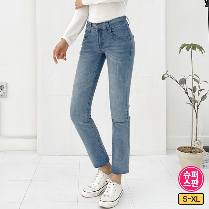 가비진 여성용 스판 좋은 워싱 일자 슬림핏 데님 팬츠 청바지 바지 빅사이즈까지 가비진 여성용 스판 좋은 워싱 일자 슬림핏 데님 팬츠 청바지 바지 빅사이즈까지