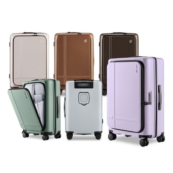 나인티고 비엔나 기내용 수화물용 확장형 전면 오픈 PC 100 캐리어 5년보증