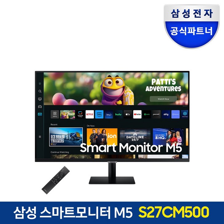 삼성전자 삼성 27인치 스마트 TV 모니터 넷플릭스,유튜브 왓챠 OTT서비스 가능 스피커내장