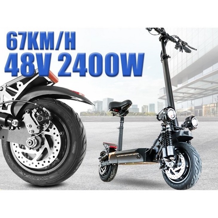 전기 스쿠터 전동 킥보드 듀얼 모터 최대 속도 장거리 통근 전자 좌석 포함