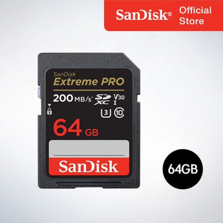샌디스크코리아 공식인증정품 SD메모리카드 SDXC Extreme Pro 익스트림 프로 UHSI SDSDXXU 64GB 공식수입정품 샌디스크코리아 공식인증정품 SD메모리카드 SDXC Extreme Pro 익스트림 프로 UHSI SDSDXXU 64GB 공식수입정품